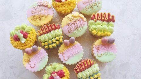 Easter Cup Cake Class – Fondant & Piping Styles